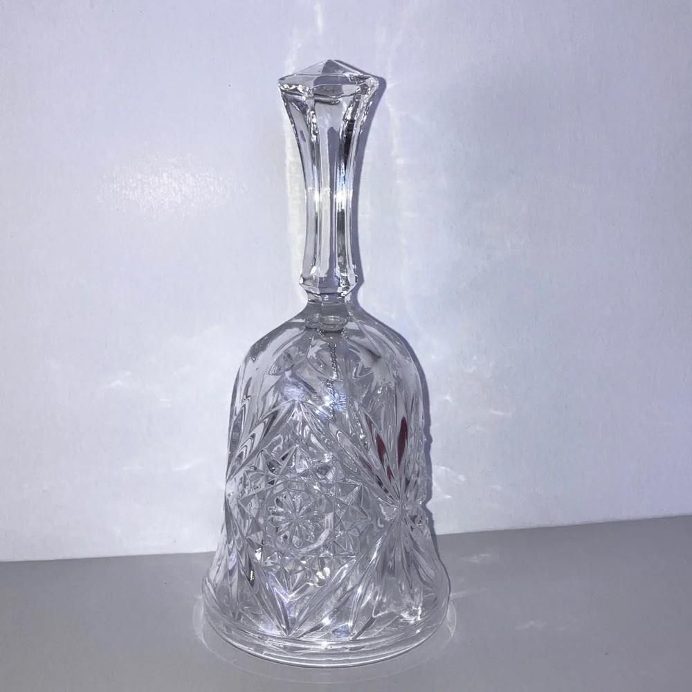 Vintage Anchor‎ Hocking Crystal Glass Bell 7”